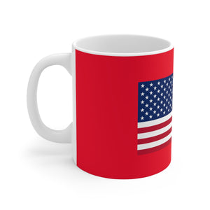Five Toes Down Flag White Ceramic Mug