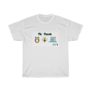 Five Toes Down Pic Puzzle Unisex Tee (Owl)