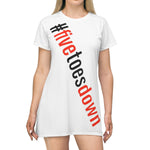 Five Toes Down Hashtag T-shirt Dress