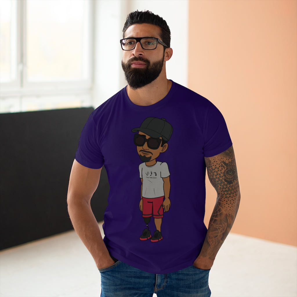 Five Toes Down Henry the Amputee Single Jersey Men's T-shirt