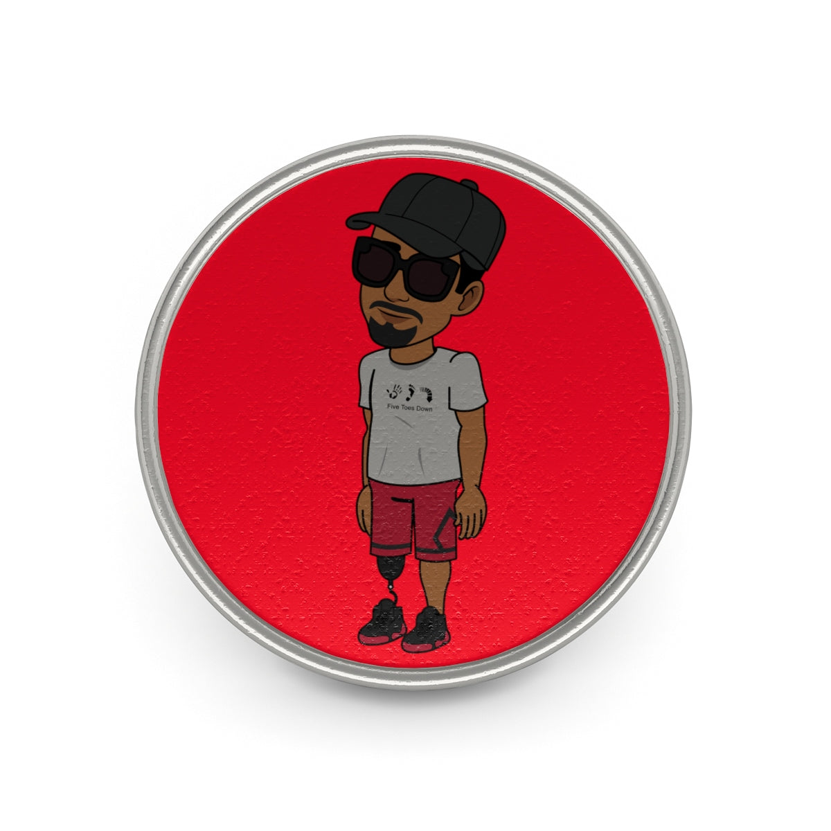 Five Toes Down Henry Metal Pin
