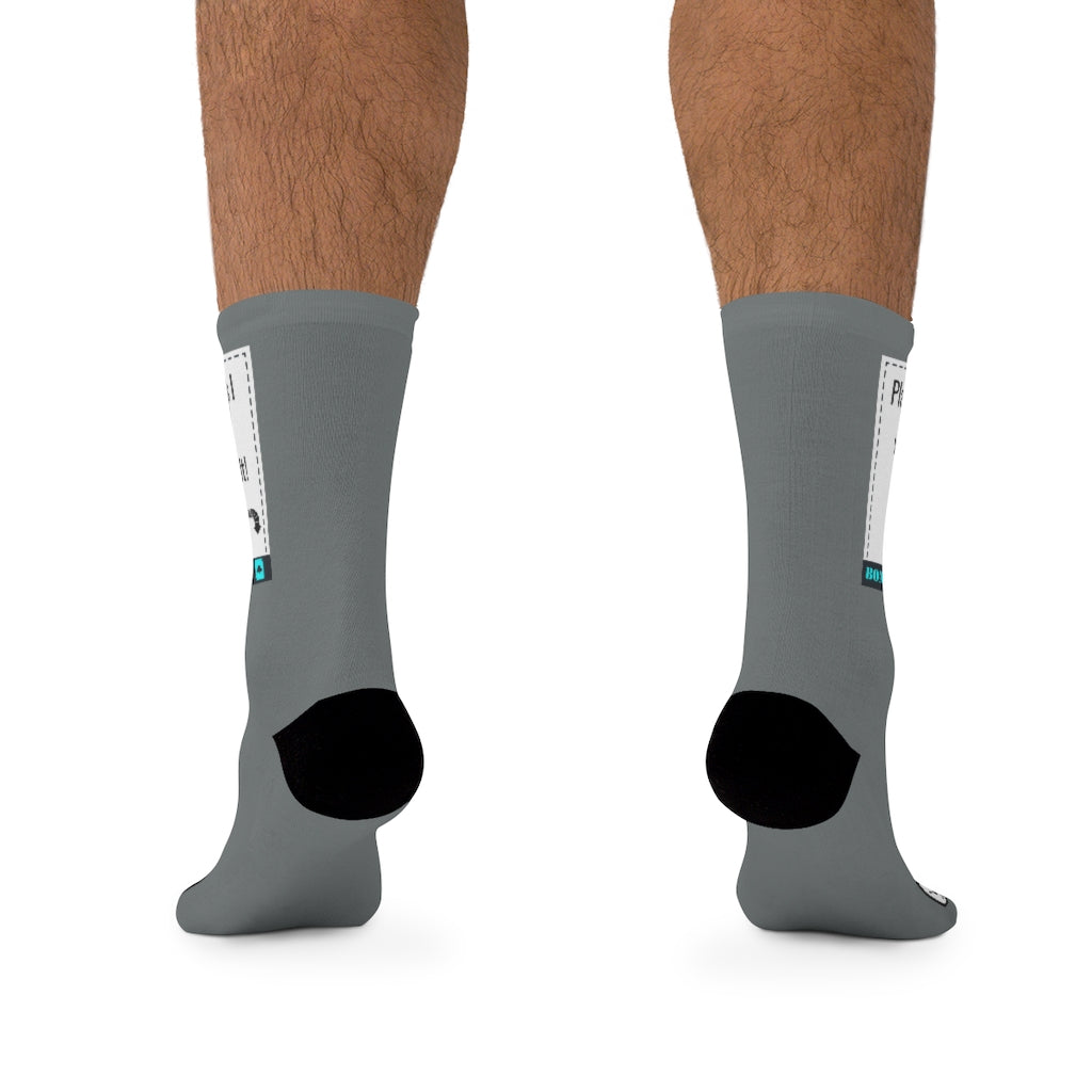 Five Toes Down My Card Socks