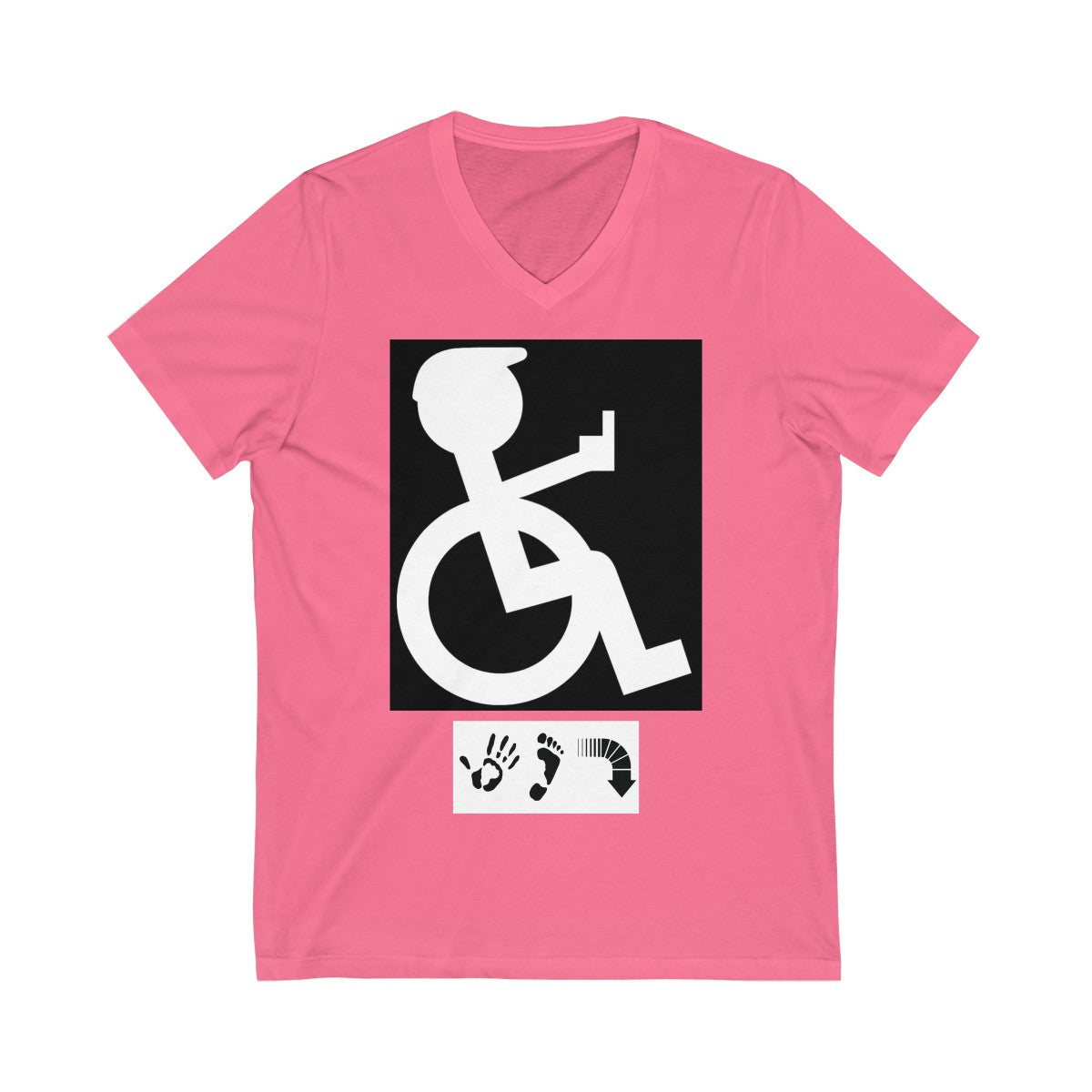 Five Toes Down I'm Mad Unisex V-Neck Tee
