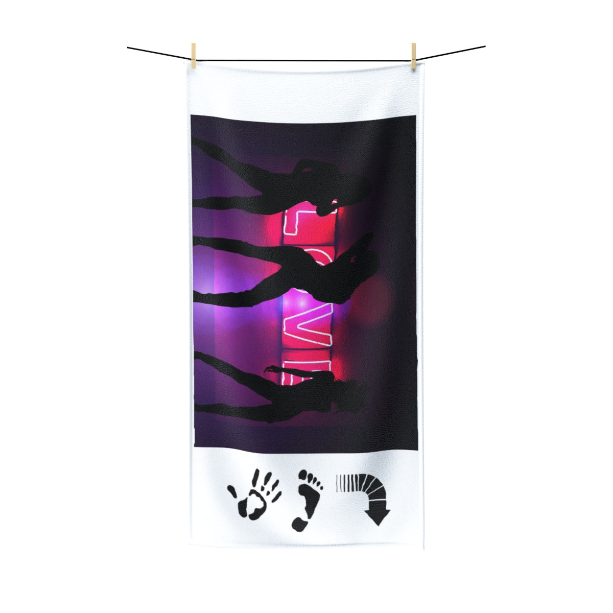 Five Toes Down Polycotton Towel