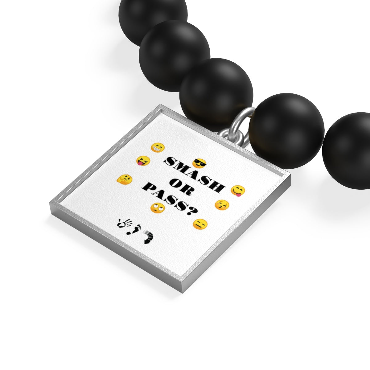 Five Toes Down Smash/Pass Matte Onyx Bracelet