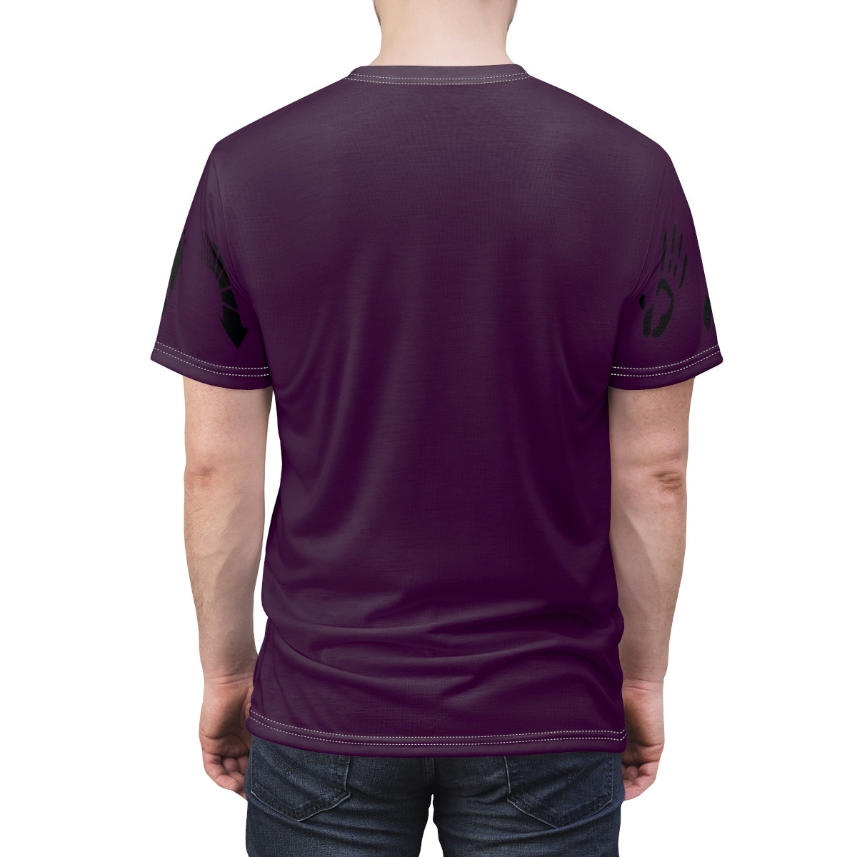 Five Toes Down Purple Owl Unisex Cut & Sew Tee