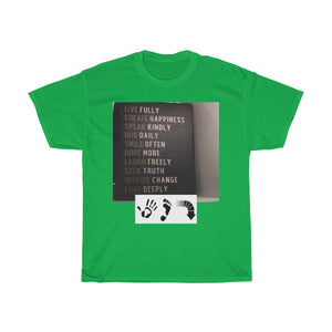 Five Toes Down Words to Live By Unisex Tee