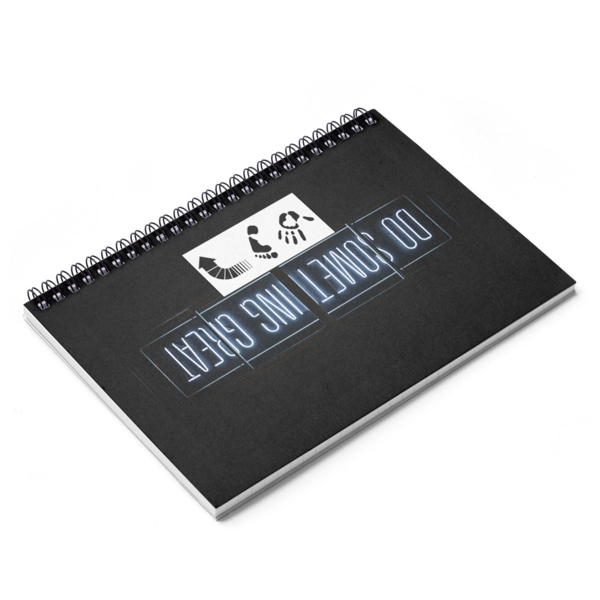 Five Toes Down Do Something Spiral Notebook - Ruled Line