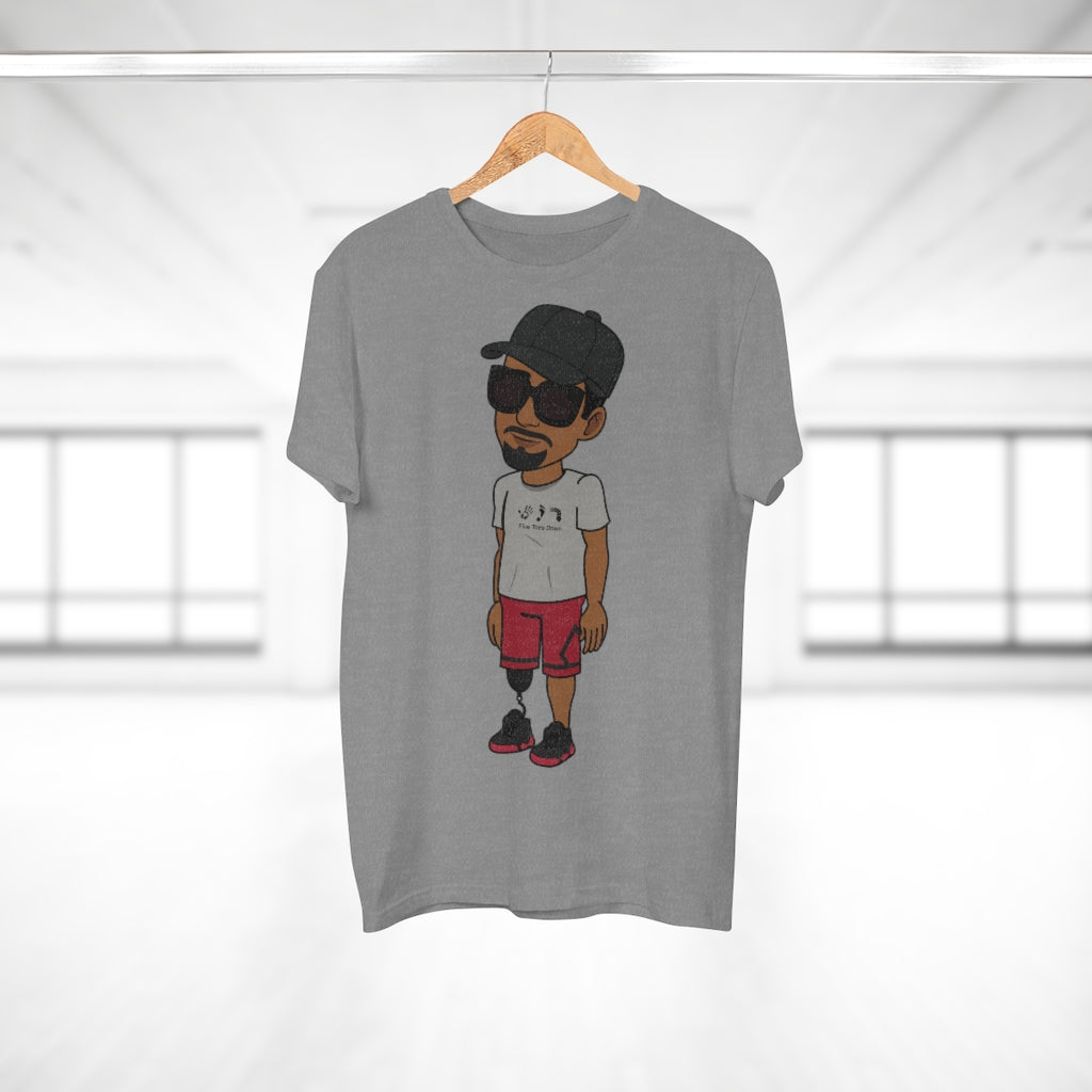 Five Toes Down Henry the Amputee Single Jersey Men's T-shirt