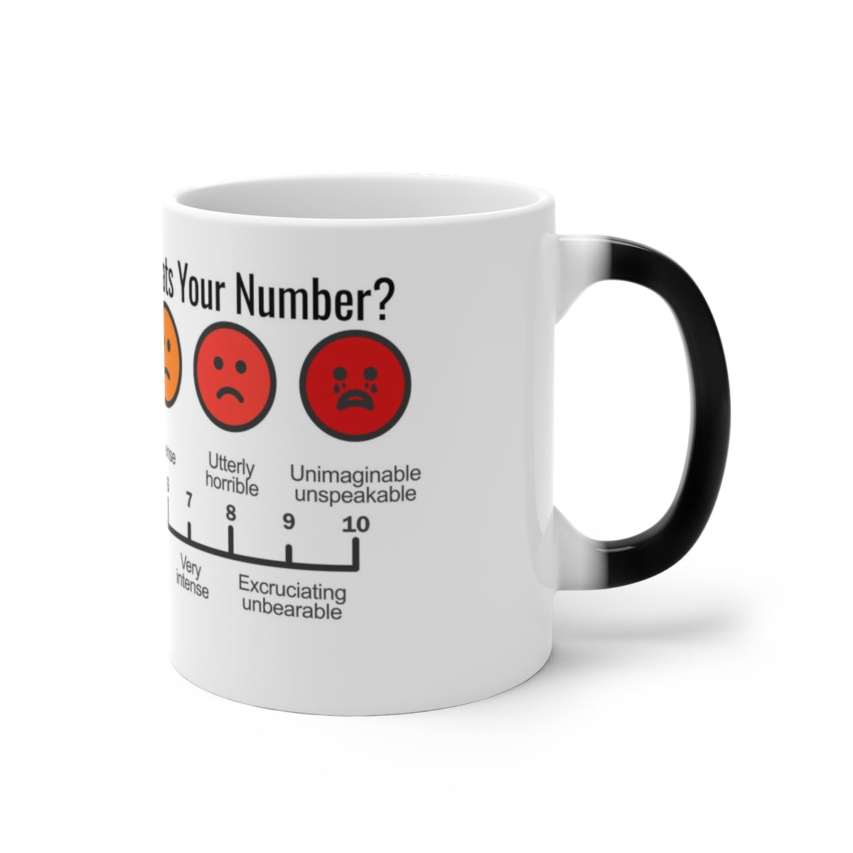 Five Toes Down Phantom Pain Color Changing Mug