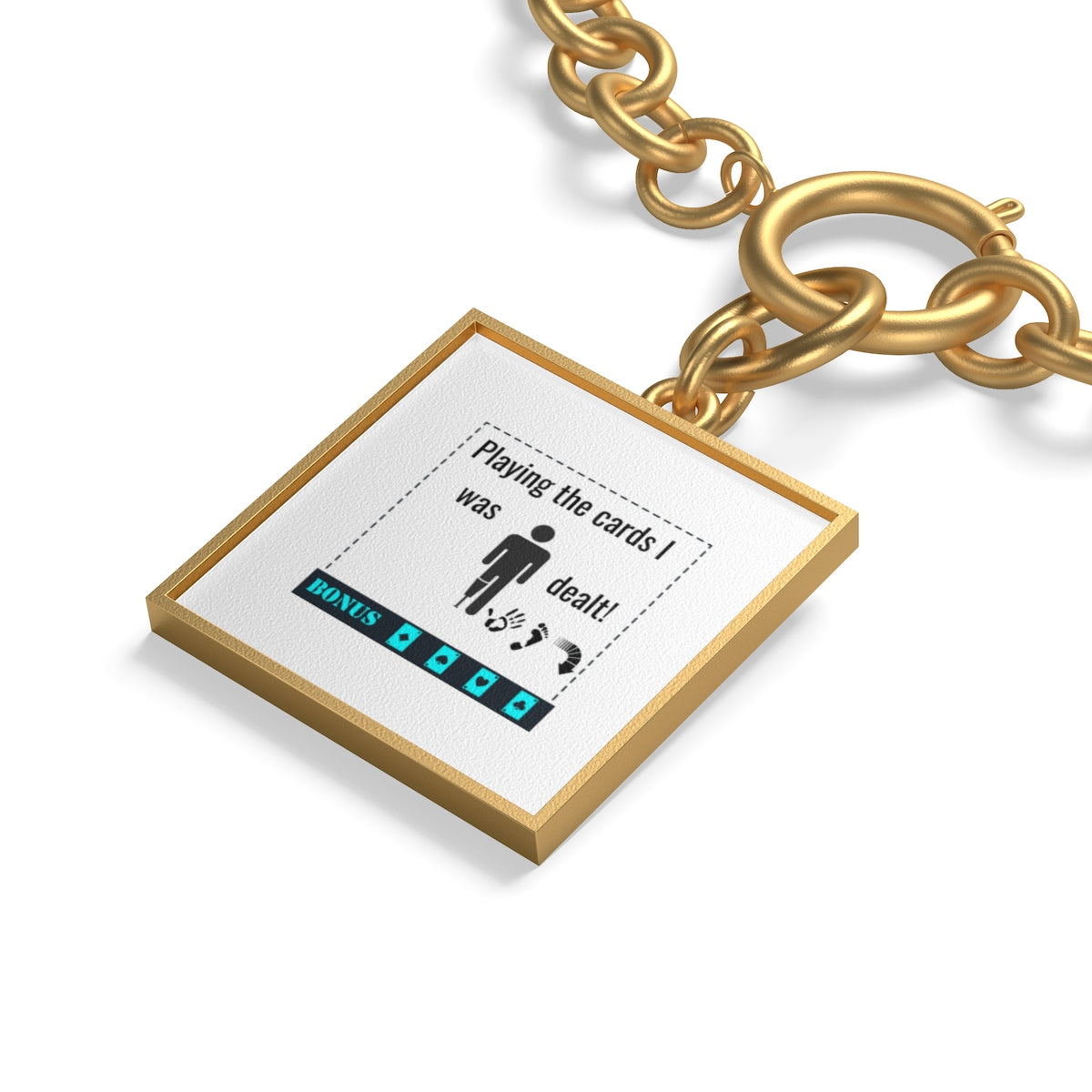 Five Toes Down Play the Cards Dealt Chunky Chain Bracelet