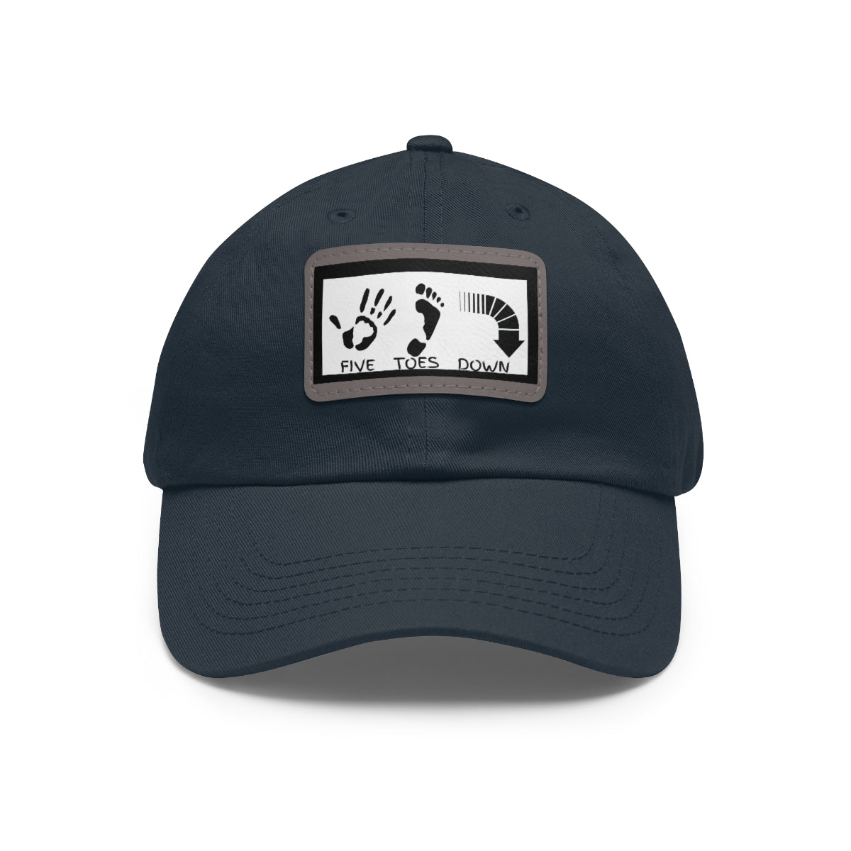 Five Toes Down Logo Hat with Leather Patch
