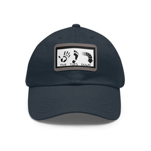Five Toes Down Logo Hat with Leather Patch
