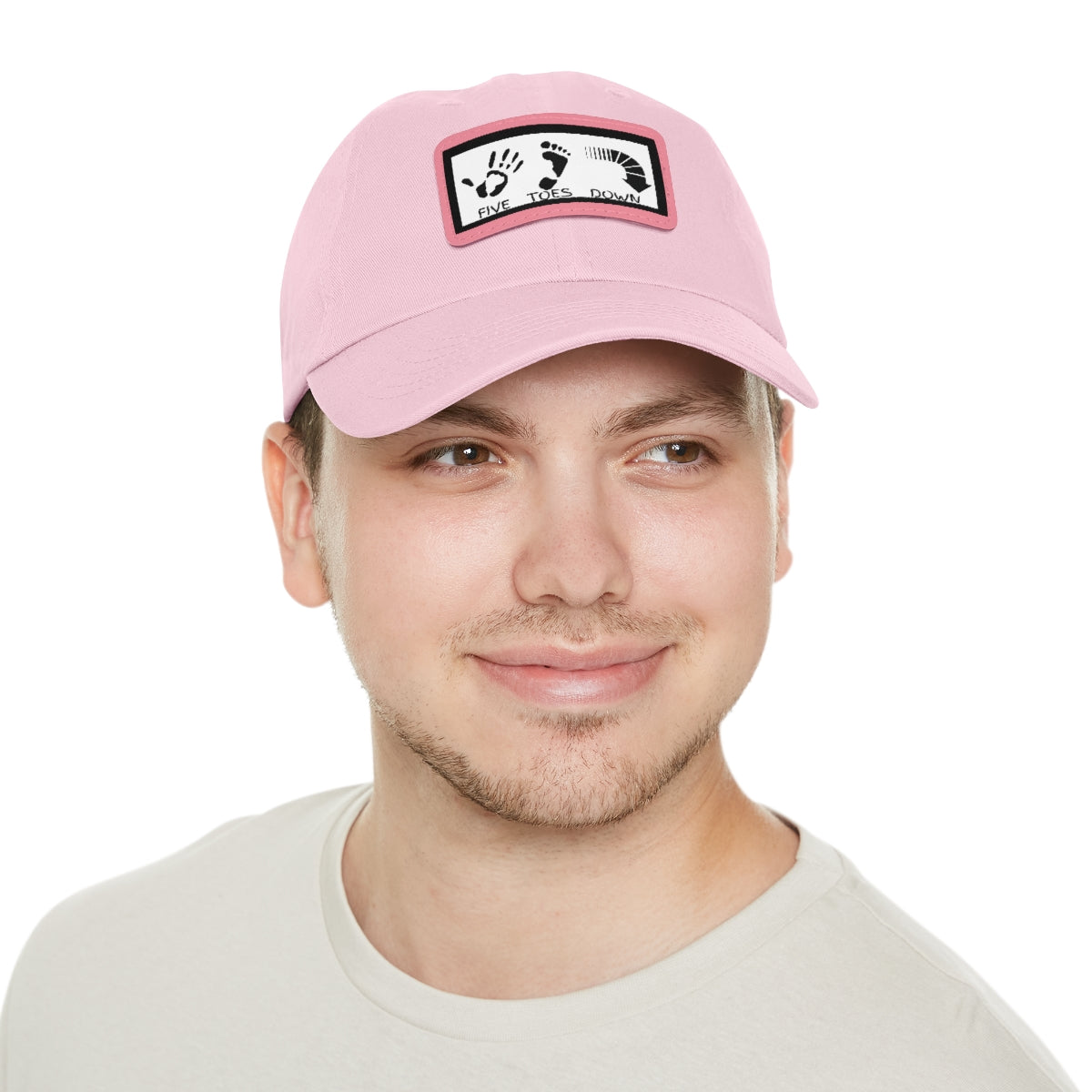 Five Toes Down Logo Hat with Leather Patch