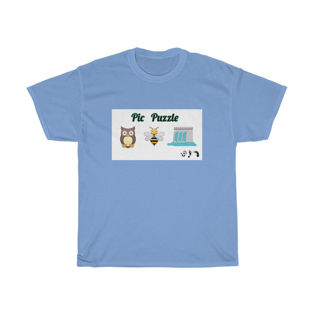 Five Toes Down Pic Puzzle Unisex Tee (Owl)
