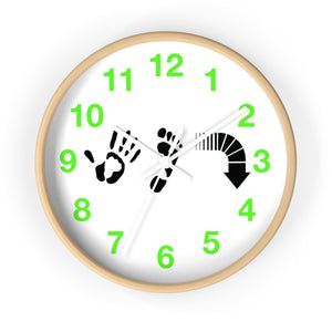 Five Toes Down Wall clock