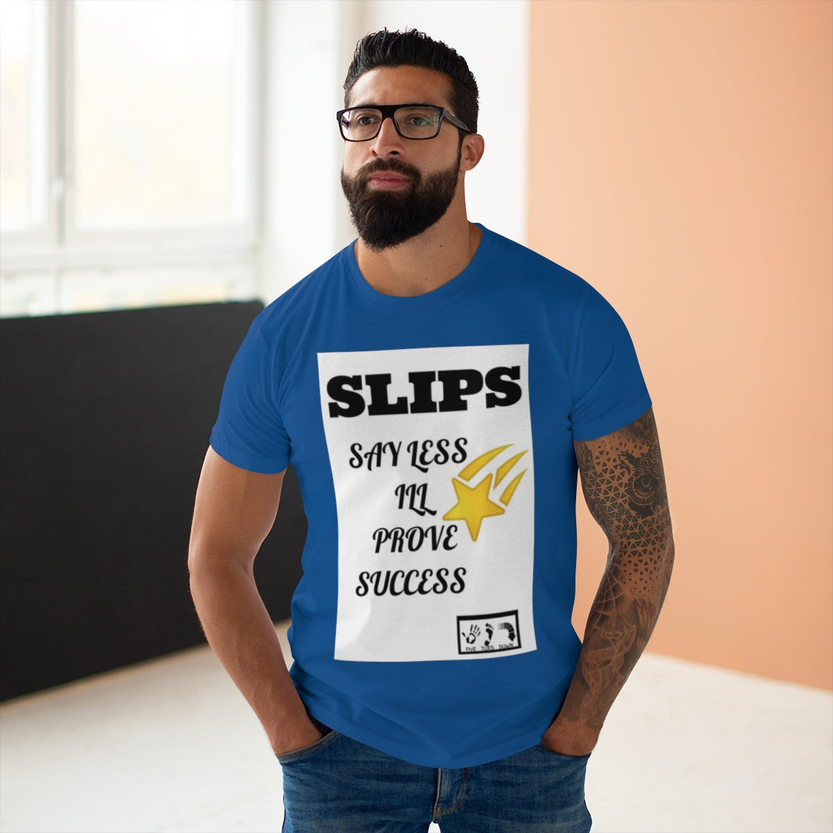 Five Toes Down Single Jersey Men's T-shirt SLIPS