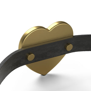 Five Toes Down Heart Leather Bracelet