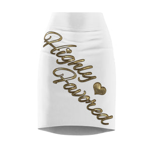 Five Toes Down Higly Favored Women's Pencil Skirt White