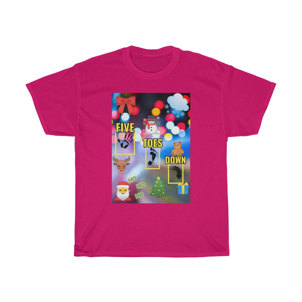 Five Toes Down Logo Christmas Unisex Tee