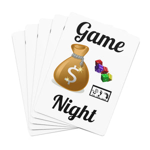 Five Toes Down Game Night Poker Cards White