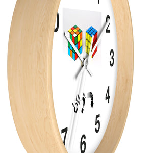 Five Toes Down Cube Wall clock
