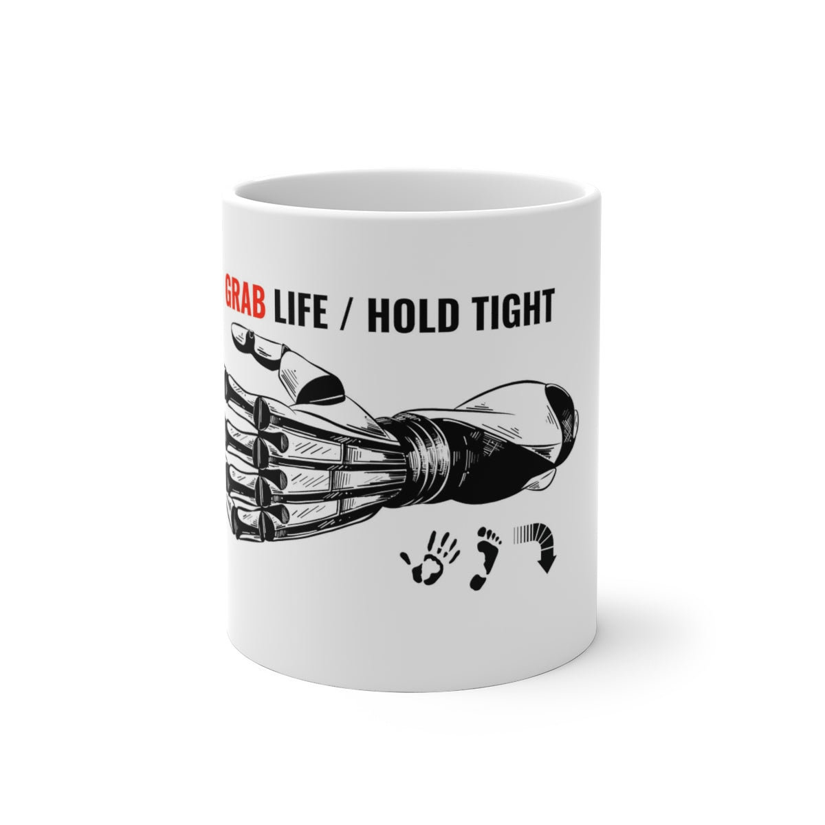 Five Toes Down Grab Life Color Changing Mug