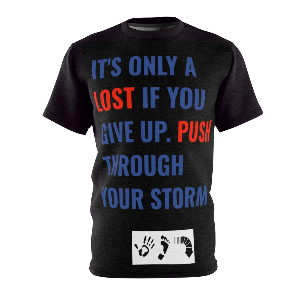 Five Toes Down Push Through Unisex Cut & Sew Tee