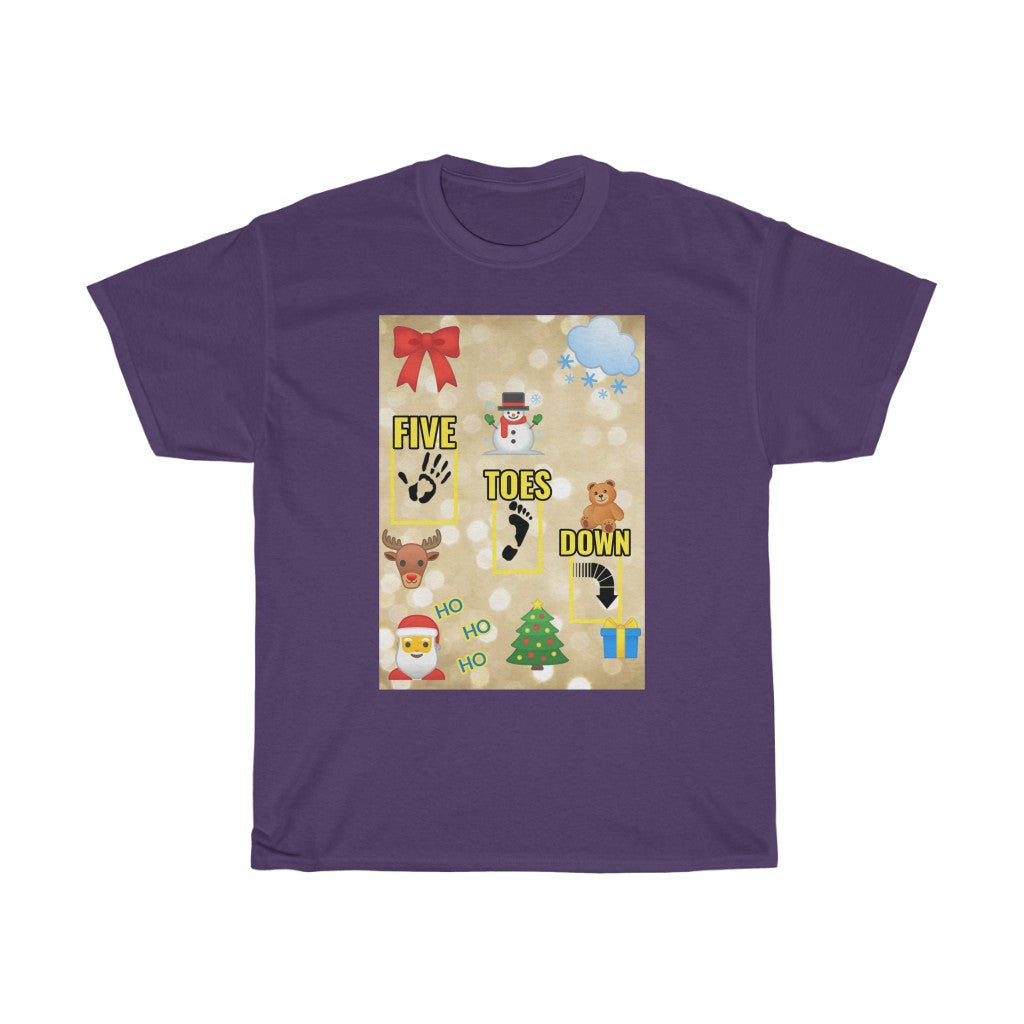 Five Toes Down Logo Christmas Unisex Tee.2