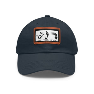 Five Toes Down Logo Hat with Leather Patch