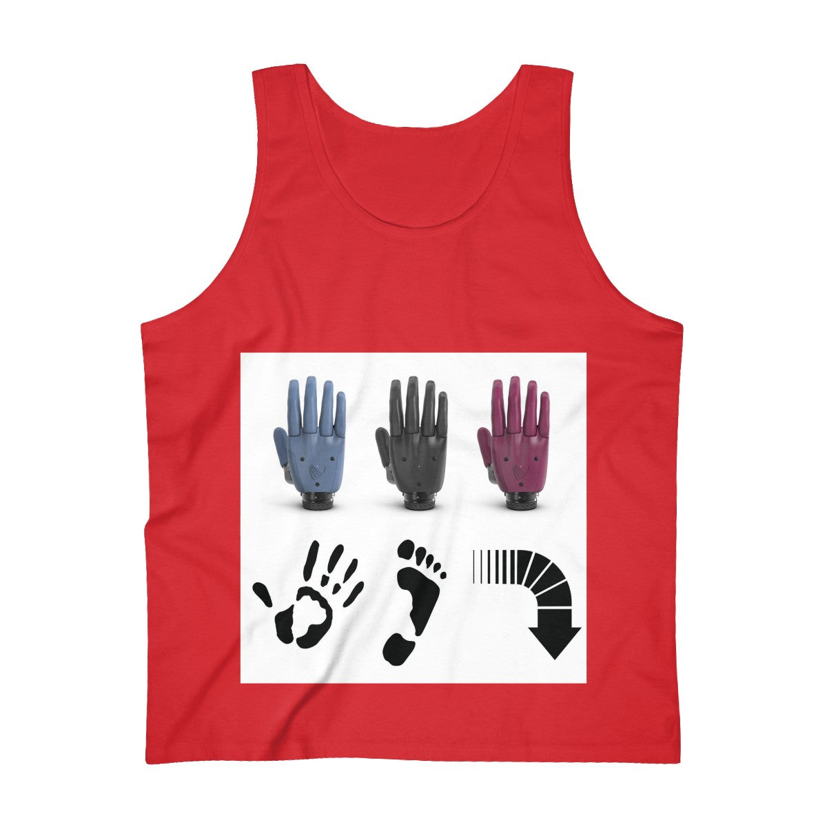 Five Toes Down All Hands Ultra Cotton Tank Top