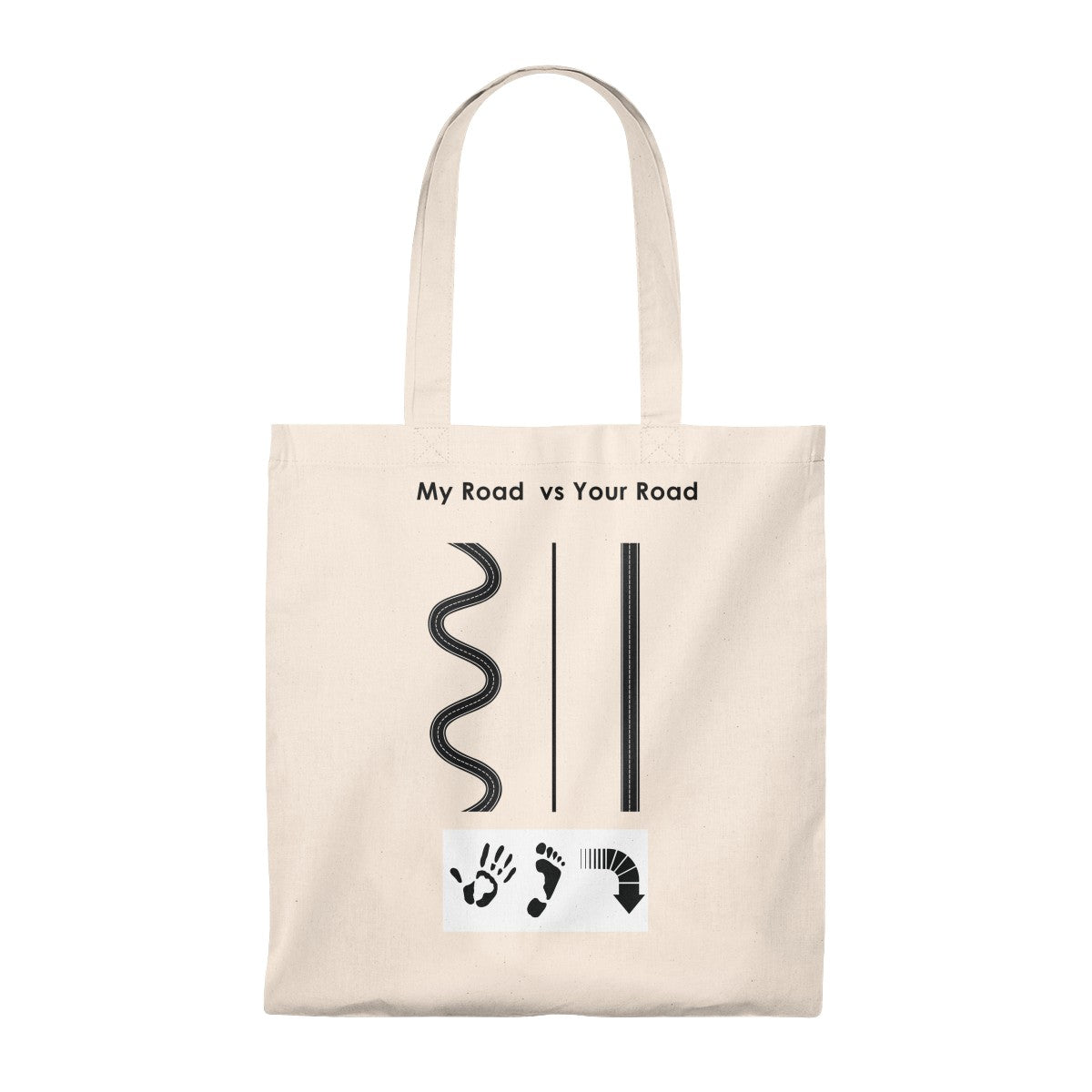 Five Toes Down My Road Tote Bag - Vintage