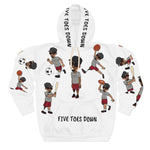 Five Toes Down Sports Unisex Pullover Hoodie white 2