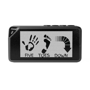 Five Toes Down Logo Jabba Bluetooth Speaker Blk