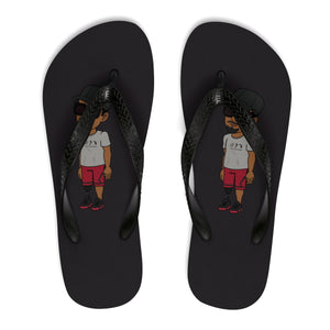 Five Toes Down Henry Blk Unisex Flip-Flops