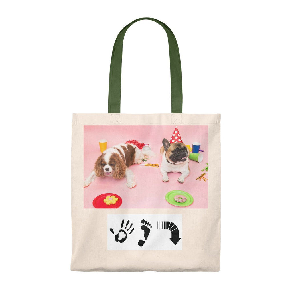 Five Toes Down Pup Party Tote Bag - Vintage