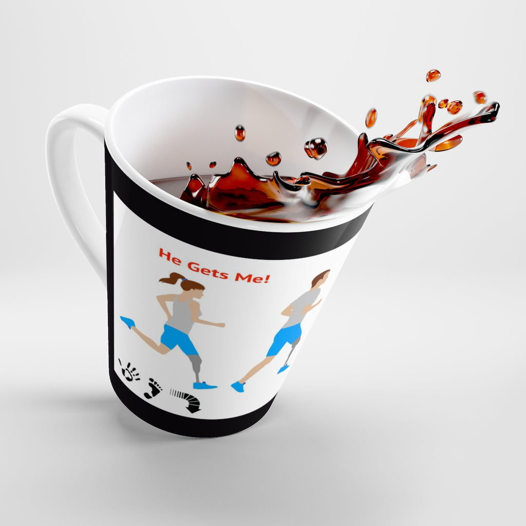 Five Toes Down She Gets Me Latte Mug