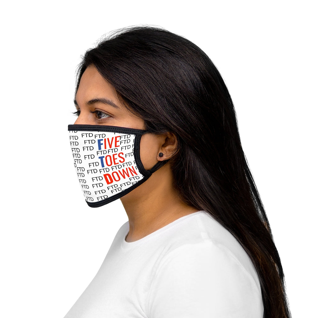 Five Toes Down Ftd Mixed-Fabric Face Mask
