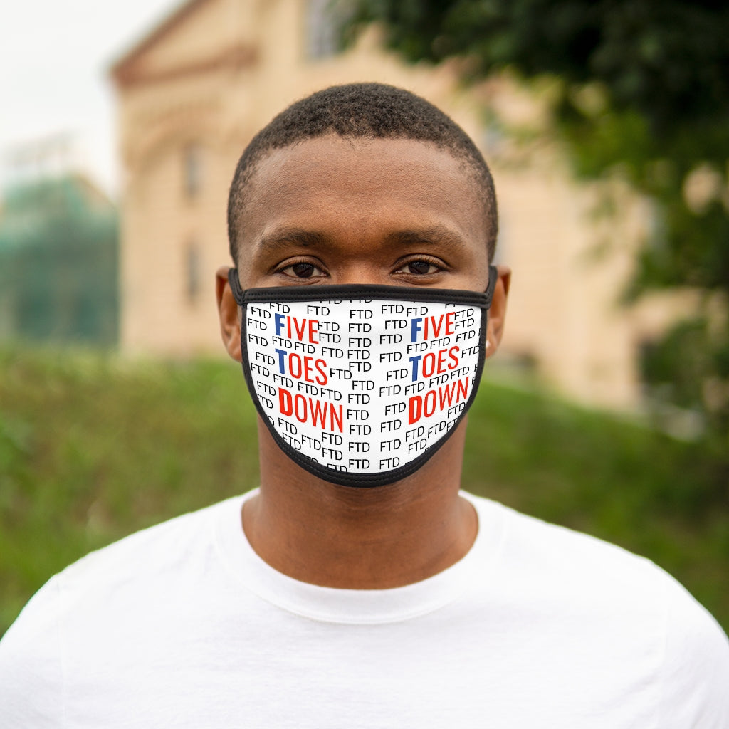 Five Toes Down Ftd Mixed-Fabric Face Mask