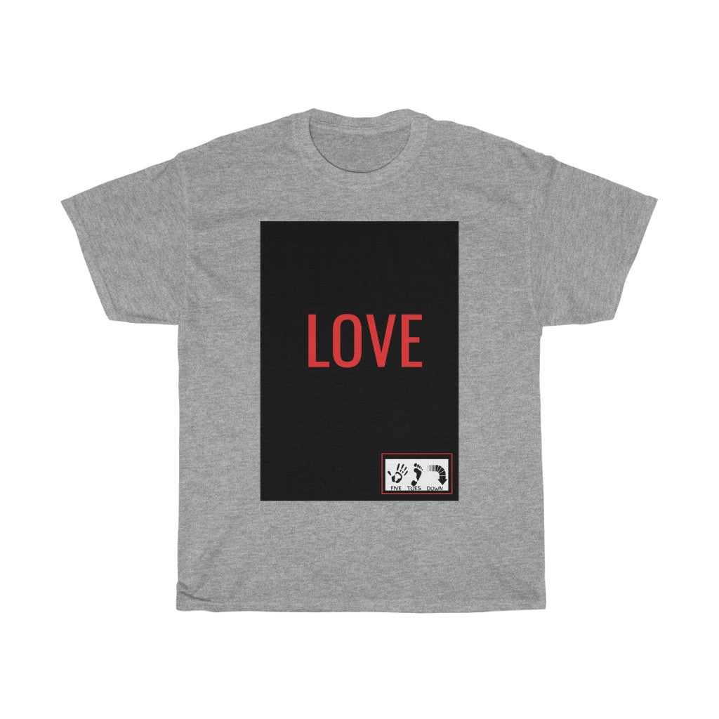 Five Toes Down Love Big Unisex Tee