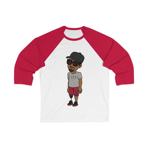 Five Toes Down Henry Unisex 3/4 Sleeve Baseball Tee