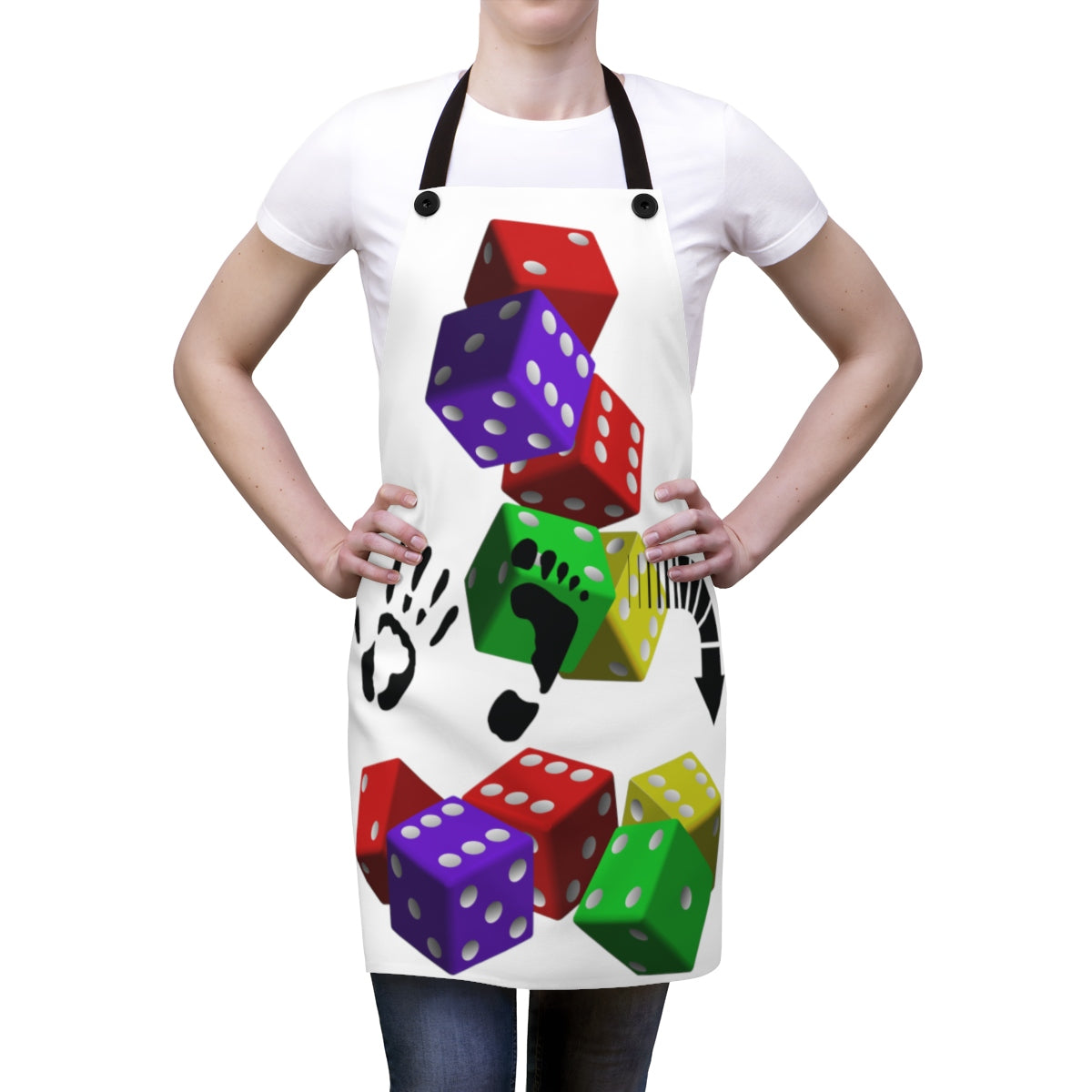 Five Toes Down Dice Apron