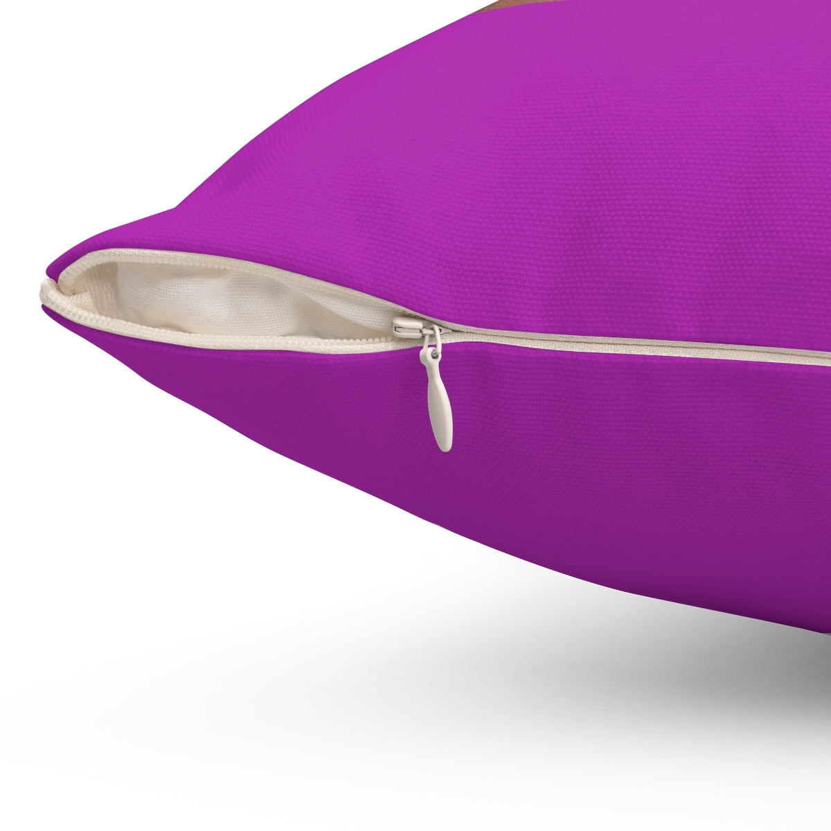 Five Toes Down Purple Spun Polyester Square Pillow