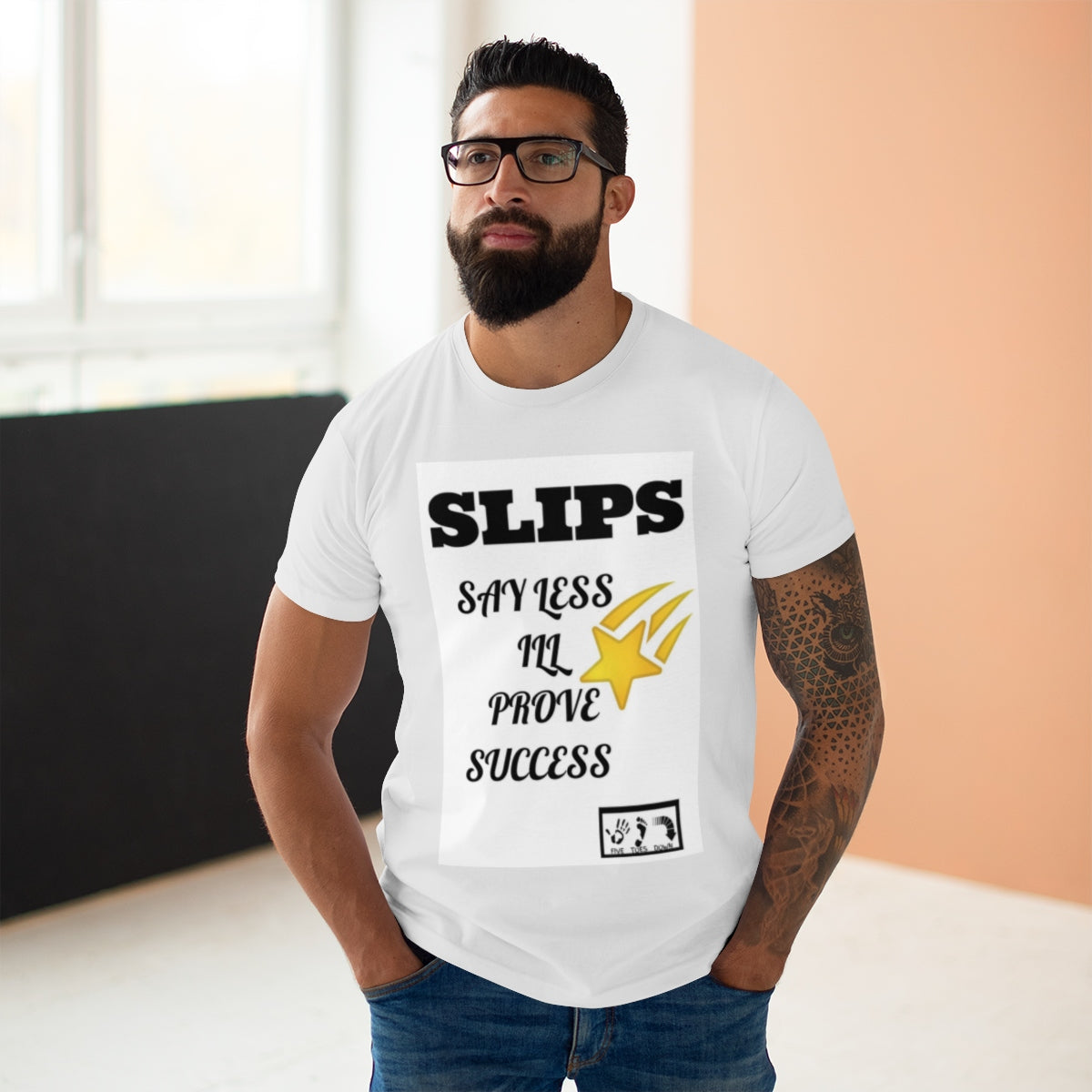 Five Toes Down Single Jersey Men's T-shirt SLIPS