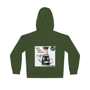 Five Toes Down Sauce Unisex Lightweight Hoodie(Back)