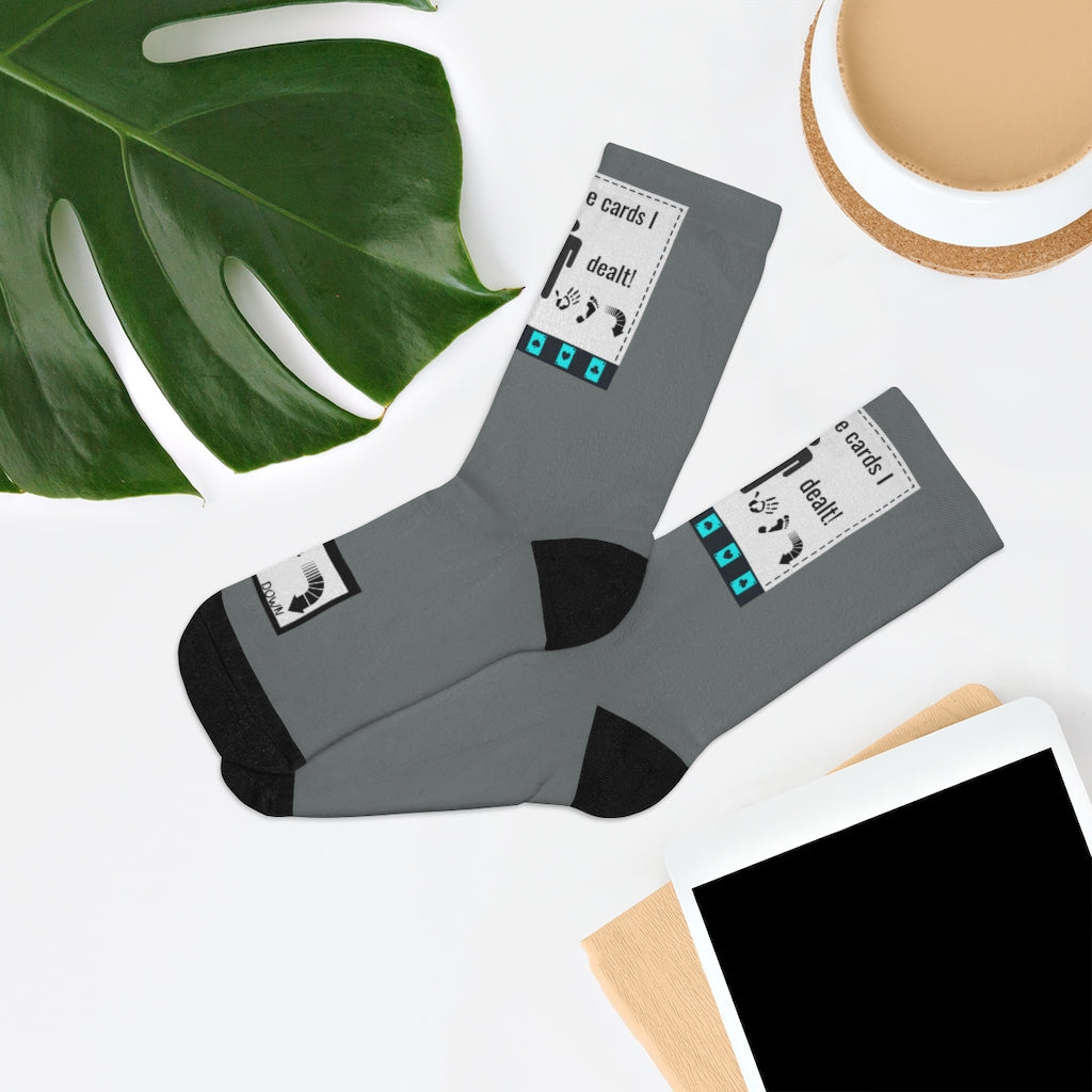 Five Toes Down My Card Socks