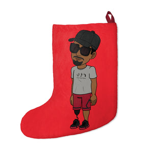 Five Toes Down Henry the Amputee Christmas Stockings Red