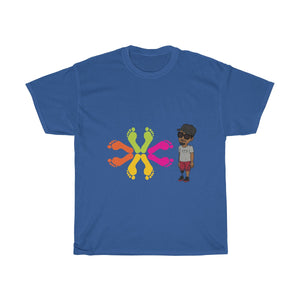 Five Toes Down Circle of Feet Unisex Tee