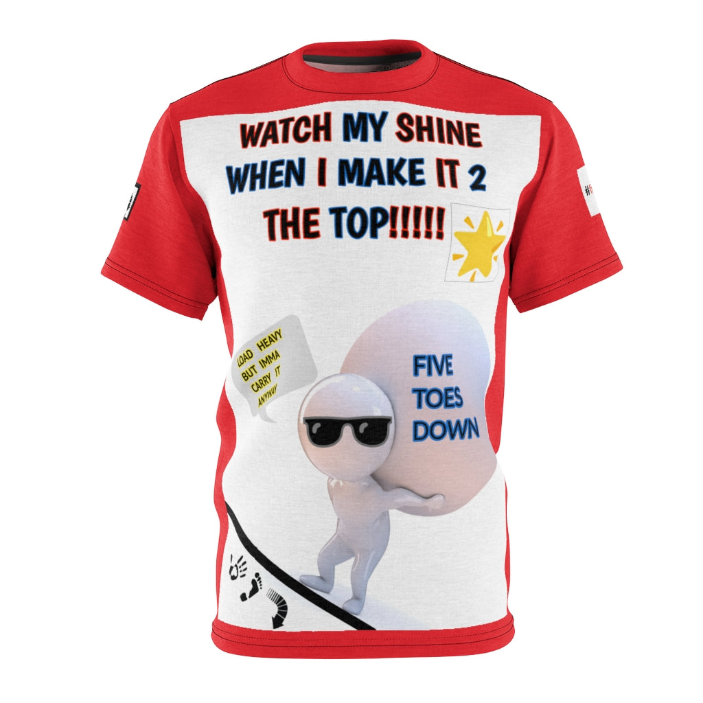 Five Toes Down Watch My Shine Unisex Cut & Sew Tee