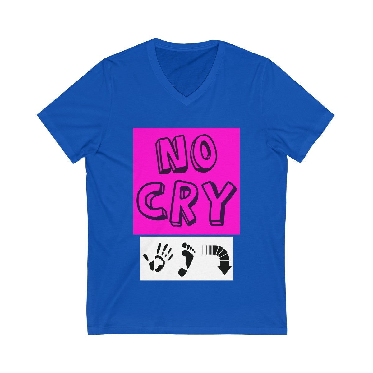 Five Toes Down No Cry Unisex V-Neck Tee